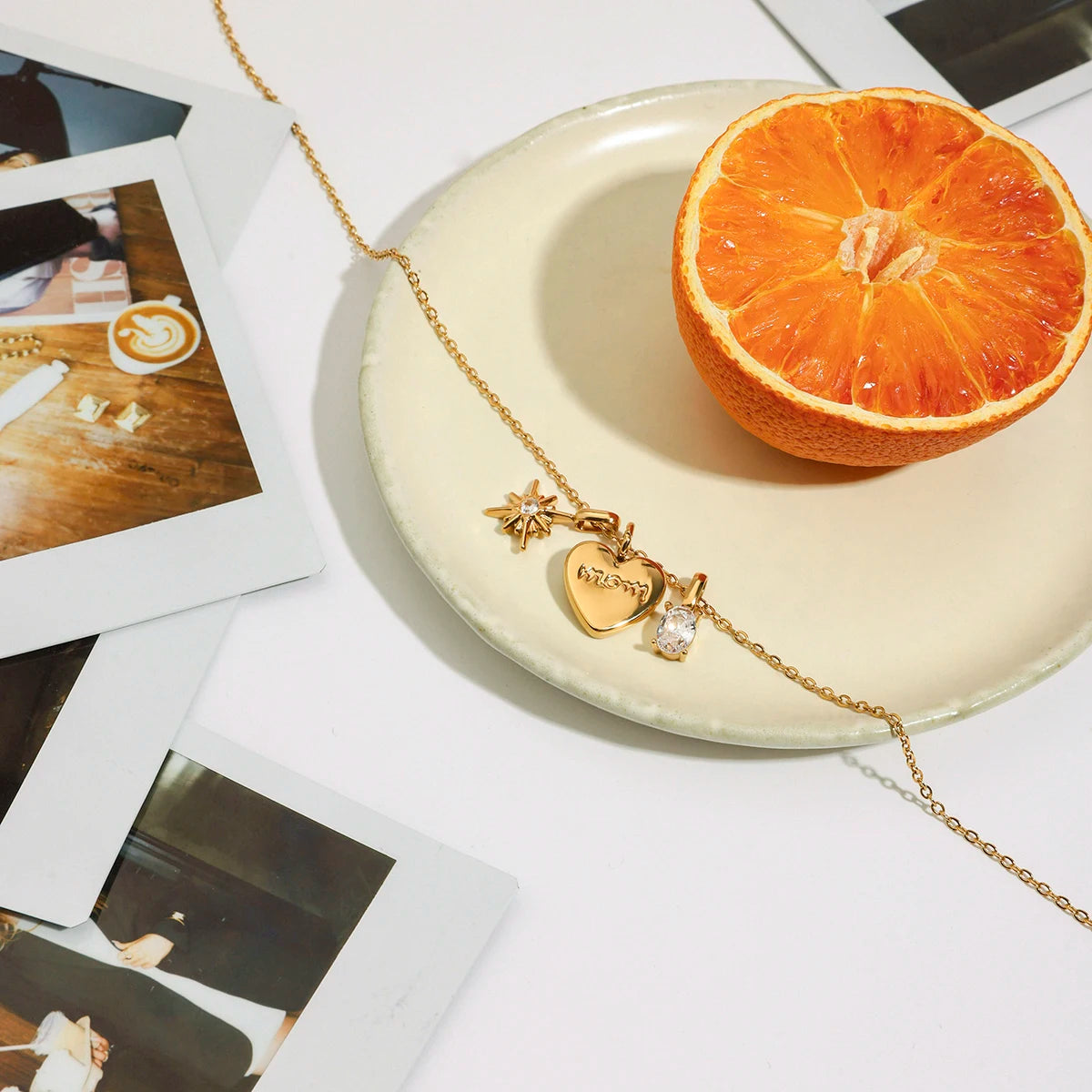 Exquisite "MOM" Heart Pendant Necklace