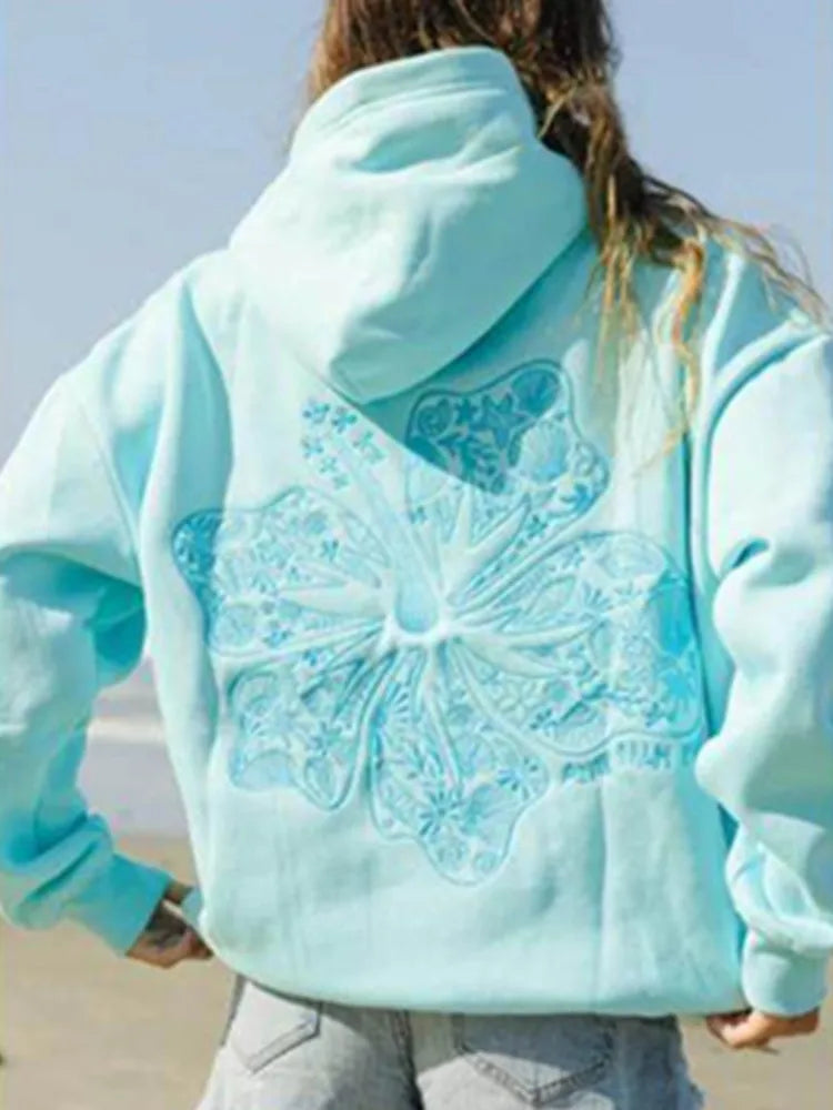 Pink Palm Puff California Street Hoodie