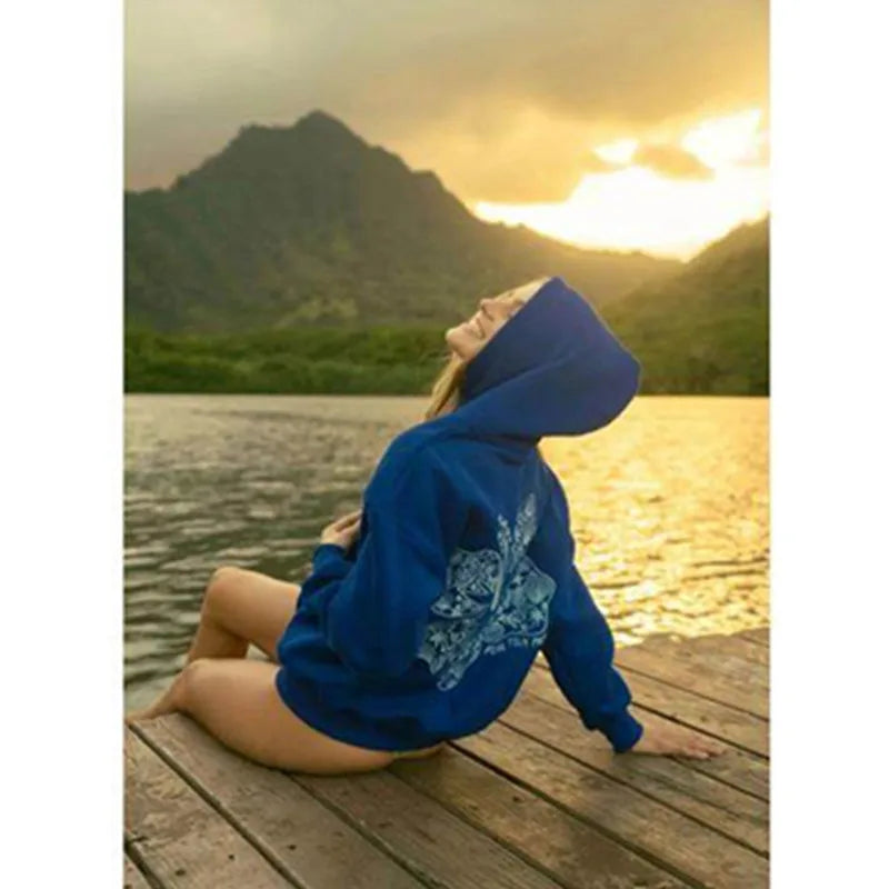 Pink Palm Puff California Street Hoodie