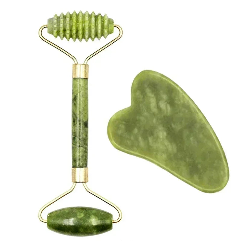 Natural Jade Face Roller Gua Sha Natural Stone