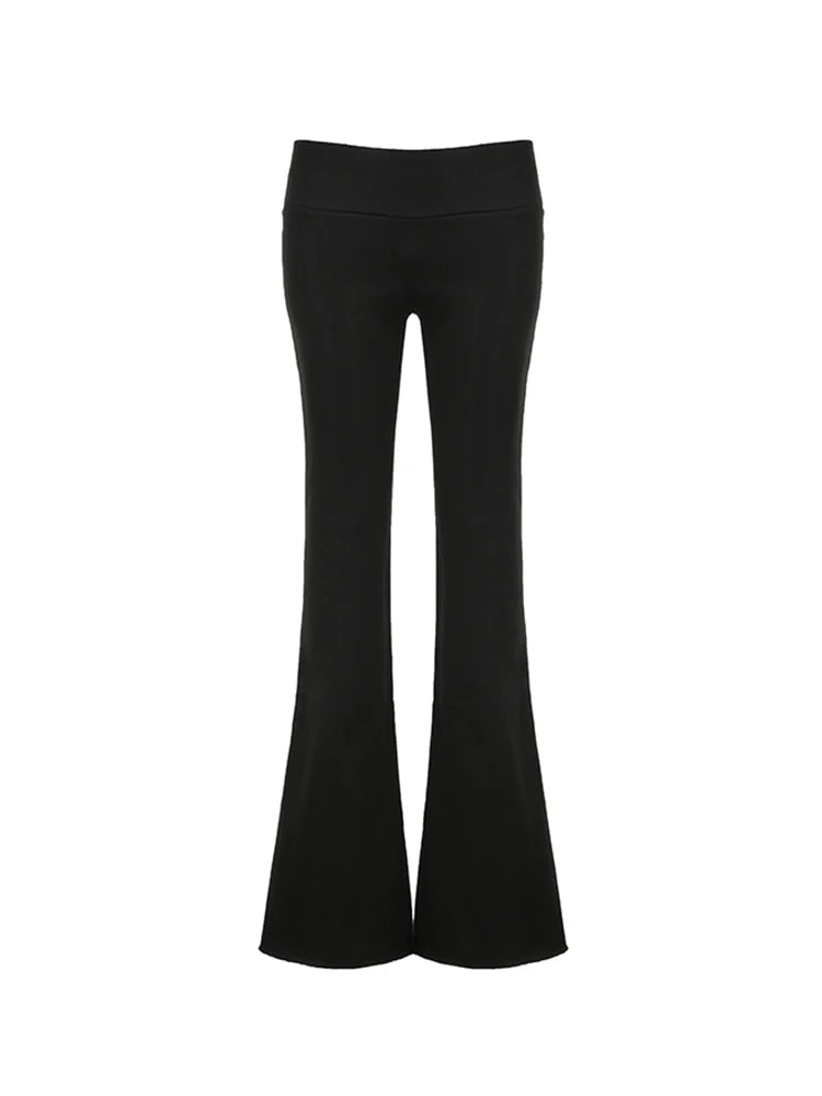 Sweetown Gray Slim Low Waist Casual Sweatpants for Women