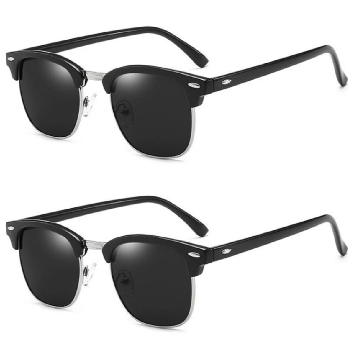 2025 New Style: 1PC Plastic Polarized Sunglasses, Unisex, Trendy, Versatile, Retro Style