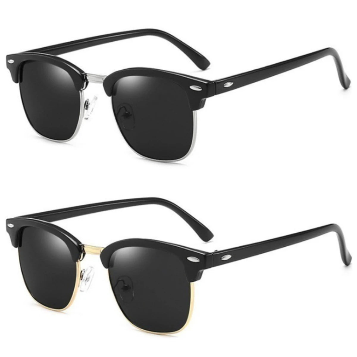 2025 New Style: 1PC Plastic Polarized Sunglasses, Unisex, Trendy, Versatile, Retro Style